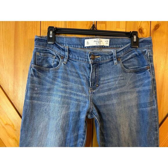 Abercrombie & Fitch Womens Medium Wash Erin Perfect Stretch Jeans Size 6L (5112) - Picture 2 of 9